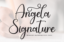 Angela Signature | Script Font
