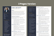 Professional Resume Template, a Resume Template by Anjum Ilyas (Thumbnail 4 of 7)