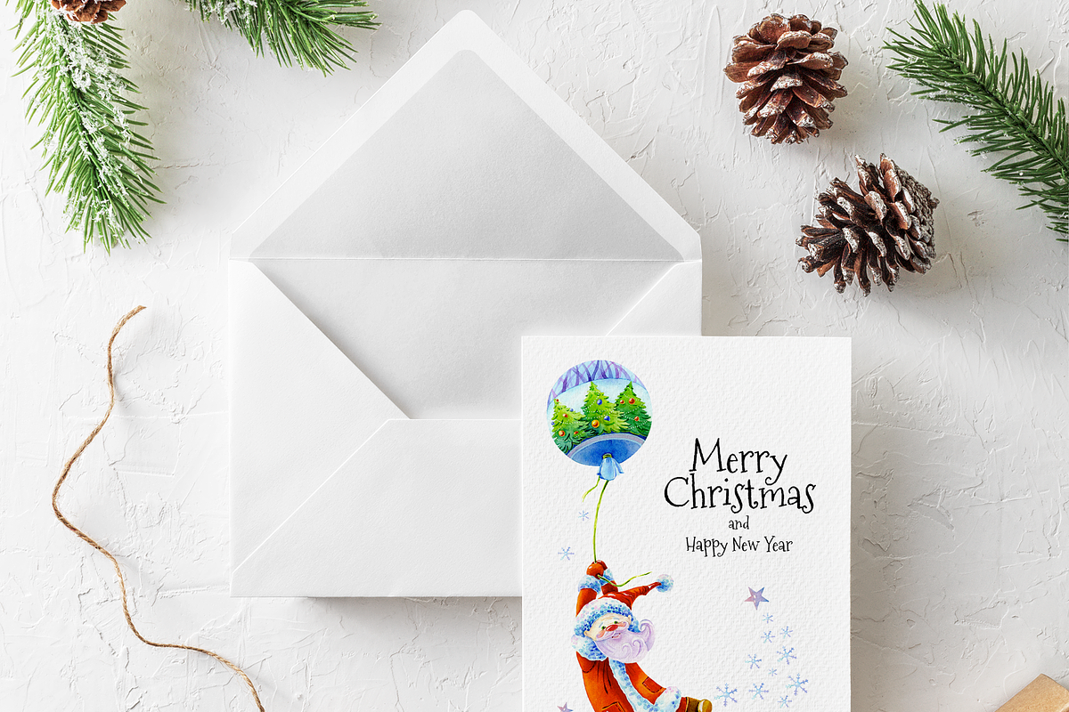 Christmas Greeting Card Template, a Card Template by ElephantArts (Photo 8 of 8)