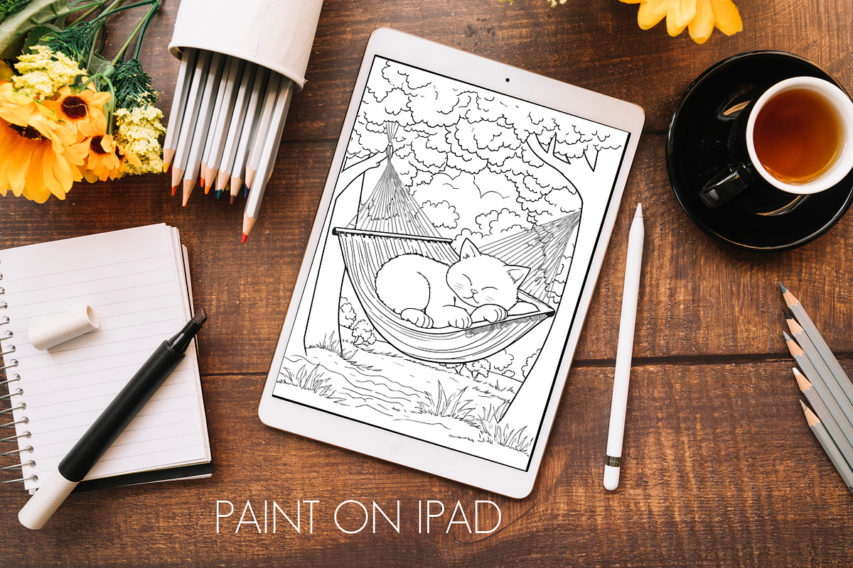 Coloring Pages For Adults and Kids, an Animal Illustration by AlineArtStore (Photo 5 of 6)