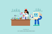 Medical Consultation with AI, a Healthcare Illustration by Partikusi Design (Thumbnail 2 of 3)