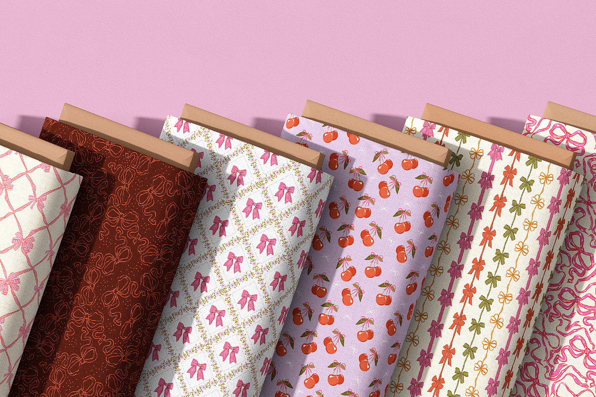 COQUETTISH BOWS, a Pattern Graphic by MSNTY STUDIOX (Photo 8 of 30)