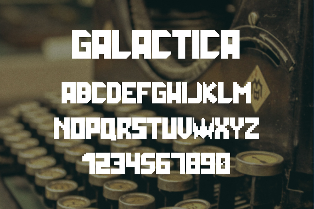 Galactica Grid Font preview 2