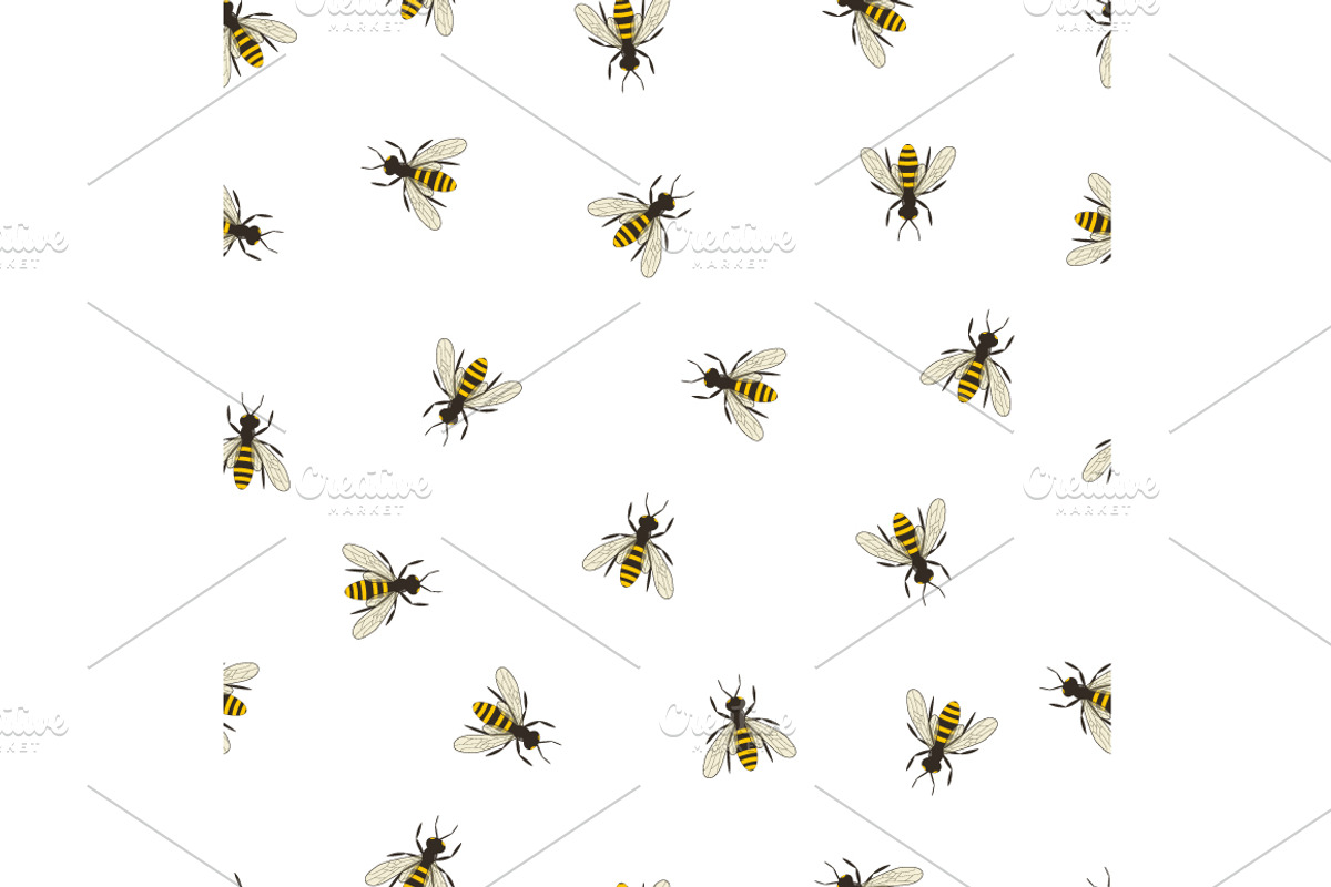 Bee and Sunflower Set., a Decorative Illustration by Svetlana Avv (Photo 2 of 4)