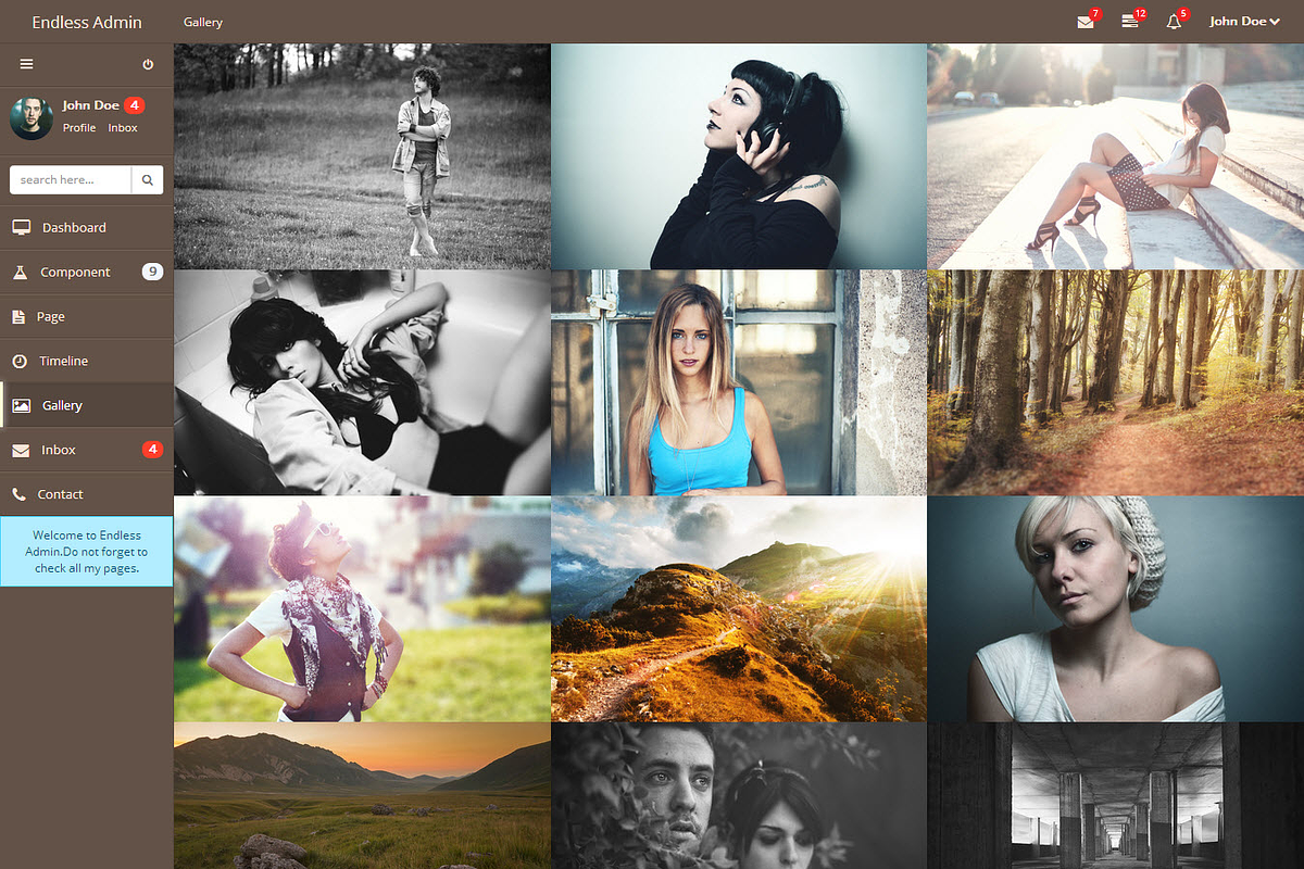 Perfect Admin, a Bootstrap Template by Endless (Photo 4 of 4)