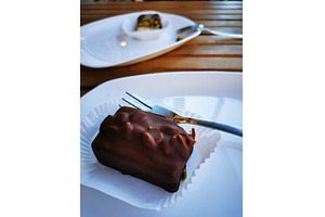 Homemade quark bar with peanuts, a Food & Drink Photo by sceptical cactus