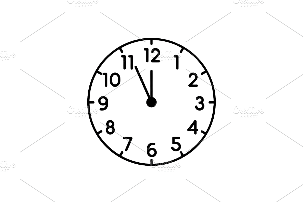 Countdown Clock Clipart, a Seasonal Illustration by Creative design (Photo 3 of 7)