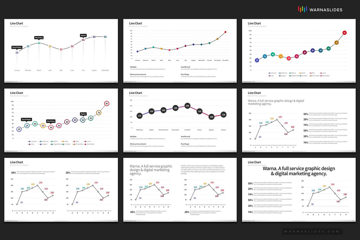 PowerPoint Charts & Graphs, a Presentation Template by Warna Works (Photo 22 of 40)