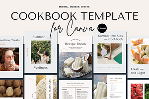 Summer Cookbook Template Canva