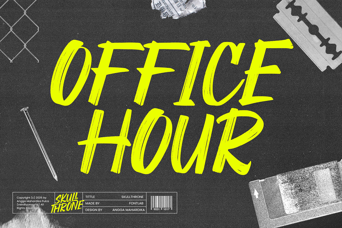 Skullthrone - Brush Font, a Handwritten Font by VASTARD STUDIO (Photo 4 of 10)