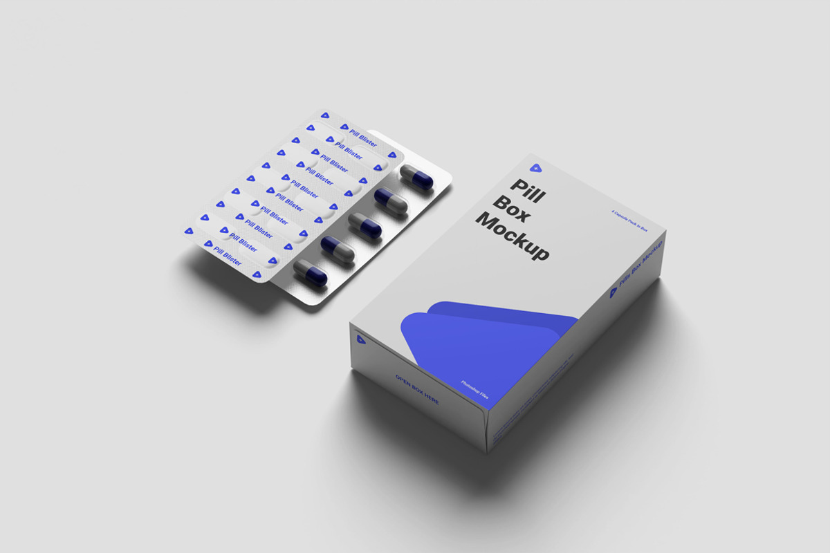 Pills Box Mockup, a Product Mockup by scribrostudio (Photo 2 of 15)