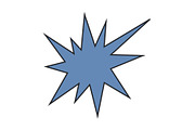 Irregular star shape icons, an Object Graphic by Elena Pimukova (Thumbnail 11 of 16)