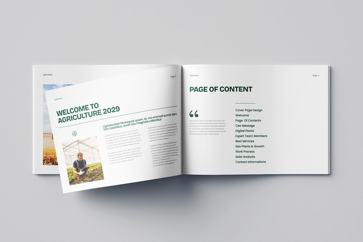 Agriculture Brochure Landscape, a Brochure Template by Pixelpick (Photo 4 of 9)