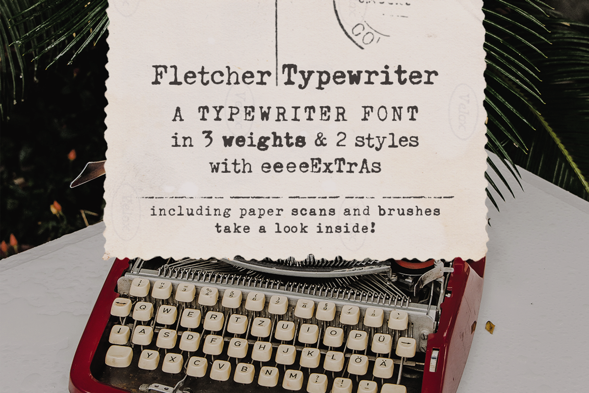 SALE! Typewriter Font Bundle, a Serif Font by Ana's Fonts (Photo 11 of 29)