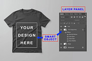 T-Shirt Mockup - Dark Gray Edition, a Shirt Mockup by ForhadGFX (Thumbnail 2 of 12)