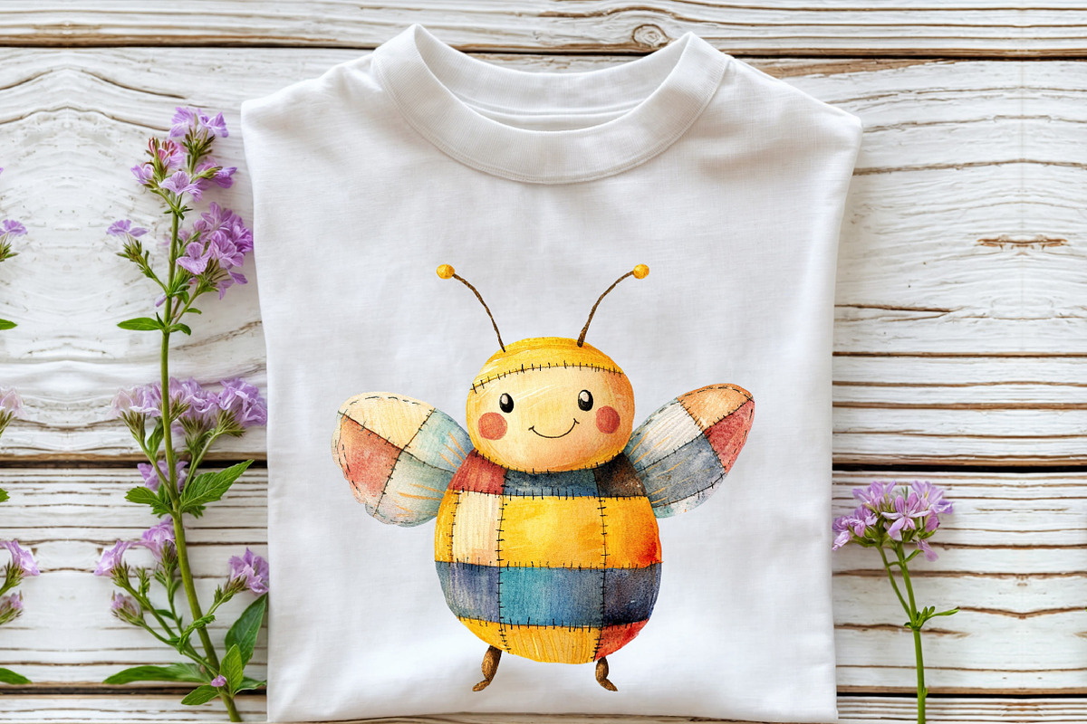 Yellow Patchwork Summer Clipart, an Illustration by Rose Art (Photo 4 of 8)