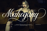 Mahogany Wedding Script Font, a Script Font by Graphicxell (Thumbnail 1 of 8)