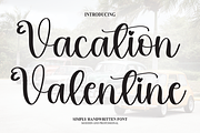Vacation Valentine | Script Font, a Script Font by Scratchones (Thumbnail 1 of 8)