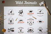 Wild Animals Logo/Badge Templates v2, a Branding & Logo Template by LovePowerDesigns (Thumbnail 1 of 11)
