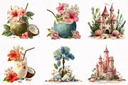 Watercolor Summer Clipart, an Illustration by DreamArtGraphic (Thumbnail 8 of 8)