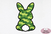 Camouflage Easter Bunny PNG, an Illustration by Daily.Designs (Thumbnail 1 of 5)