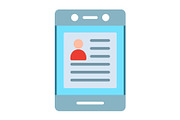 Online Resume Flat Icon, a Duotone Icon by Pexelpy (Thumbnail 1 of 2)