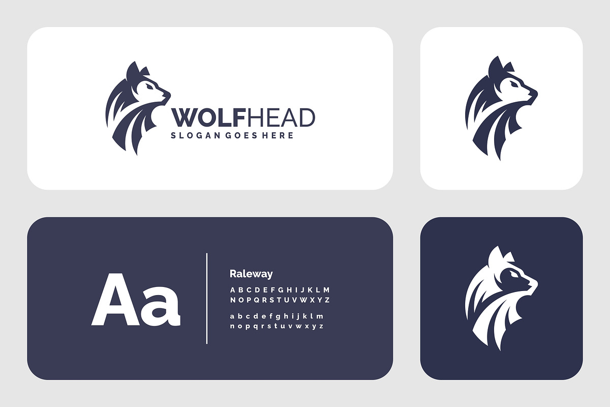 Monochrome Wolf Head Stag Logo, a Branding & Logo Template by Artnivora.Std (Photo 4 of 5)