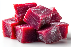 Frozen Tuna Steaks Ready to Cook Del, a Photo by Pixeness Studio