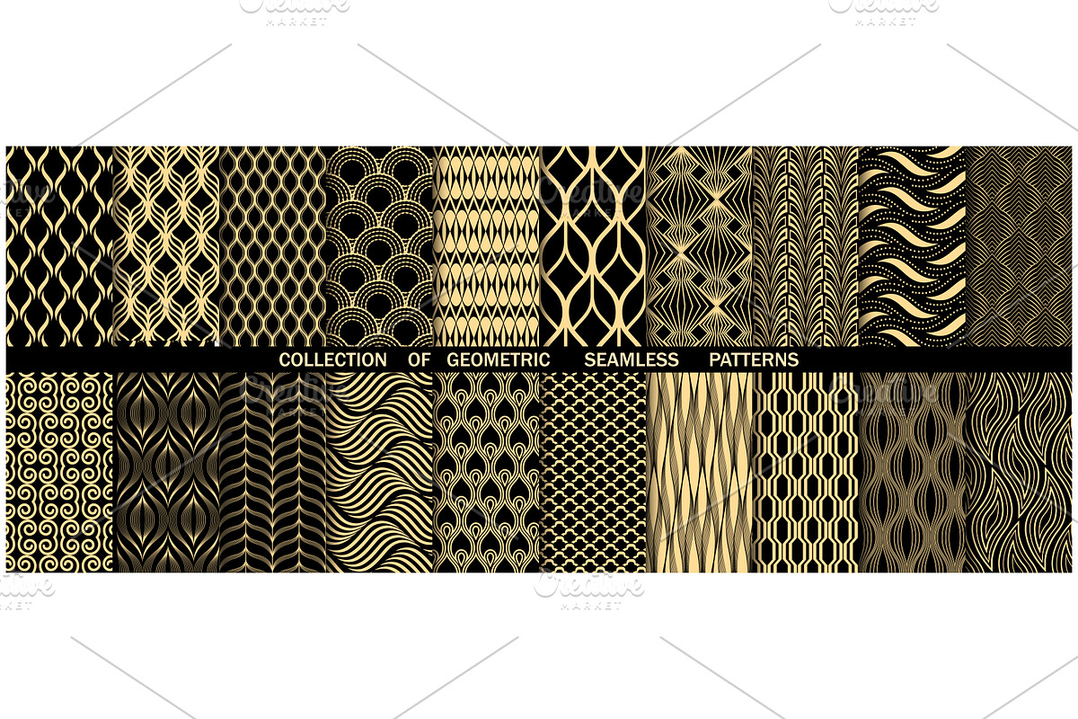 Geometric set of patterns, a Pattern Graphic by RODINA (Photo 1 of 3)