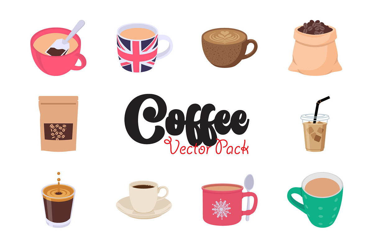 Coffee Vector Icons Pack, a Food Illustration by vectorstank (Photo 1 of 3)