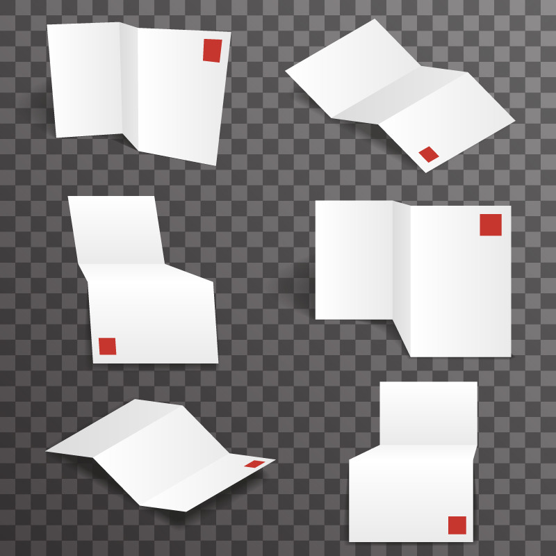 Paper white accordion | Print Templates ~ Creative Market