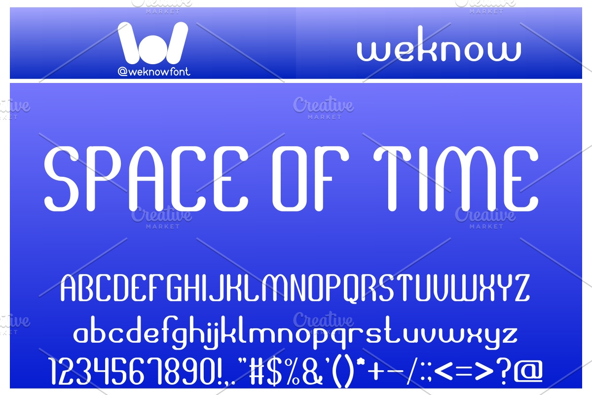 space of time font, a Font by weknow (Photo 1 of 5)