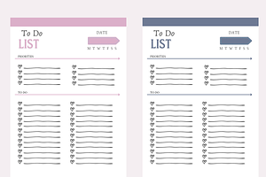 Printable To Do List To-Do Planner