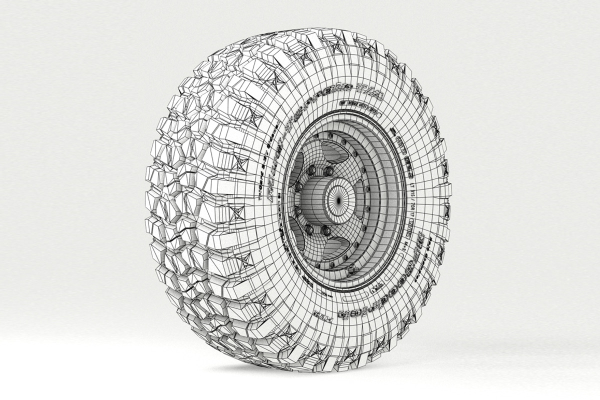 OFF ROAD WHEEL AND TIRE 3, a Cars & Vehicle 3D Model by NNAVAS 3D (Photo 6 of 9)