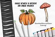 Alcohol Markers Procreate Brushes, a Brush Add-On by LaurenceVArtiste (Thumbnail 4 of 4)
