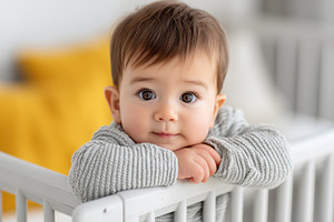 Adorable baby with big brown eyes, a Person Photo by MistyDay