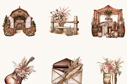 Boho Western Wedding Clipart Bundle, a Person Illustration by BusyDaydesign (Thumbnail 5 of 9)