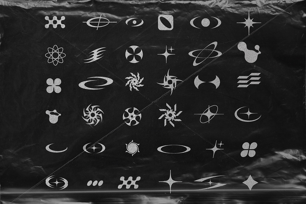 Y2K Aesthetic Shapes Vector AI , SVG, an Object Graphic by ASDF Graphics (Photo 4 of 5)