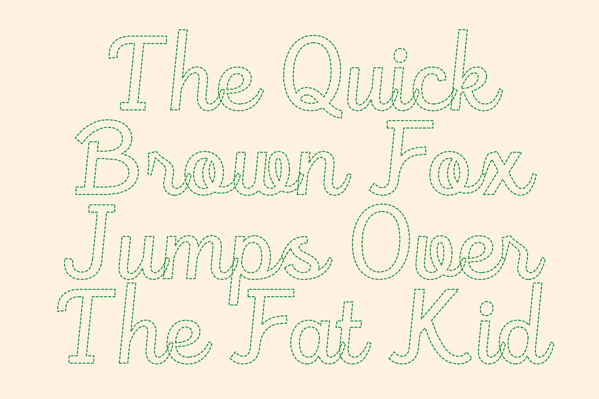 CS Rafles Dashed, a Script Font by Craft Supply Co. (Photo 5 of 8)