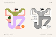 Minimal Character Set, a Person Illustration by Léo Alexandre (Thumbnail 12 of 18)