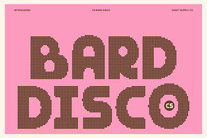 CS Bard Disco, a Sans Serif Font by Craft Supply Co.