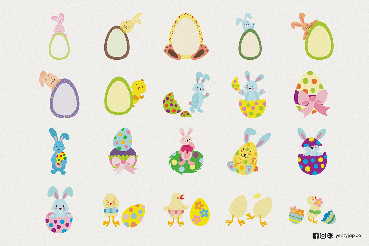 Hoppy Easter Cuties, a Seasonal Illustration by YENTY JAP CO (Photo 2 of 3)
