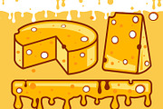 Cheese vectors, an Object Graphic by gabicotza (Thumbnail 2 of 2)