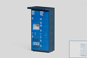 3D Parcel Locker Mockup, a Packaging Mockup by McLittle Stock (Thumbnail 2 of 4)