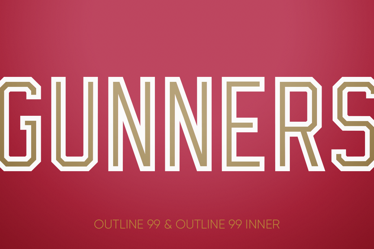 OUTLINE 99 FONT FAMILY (8 FONTS) preview 5