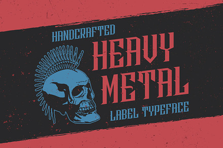 HeavyMetal Typeface, a Symbol Font by Anton Antipov