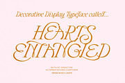 Hearts Entangled Display Typeface, a Script Font by Nicky Laatz (Thumbnail 1 of 37)