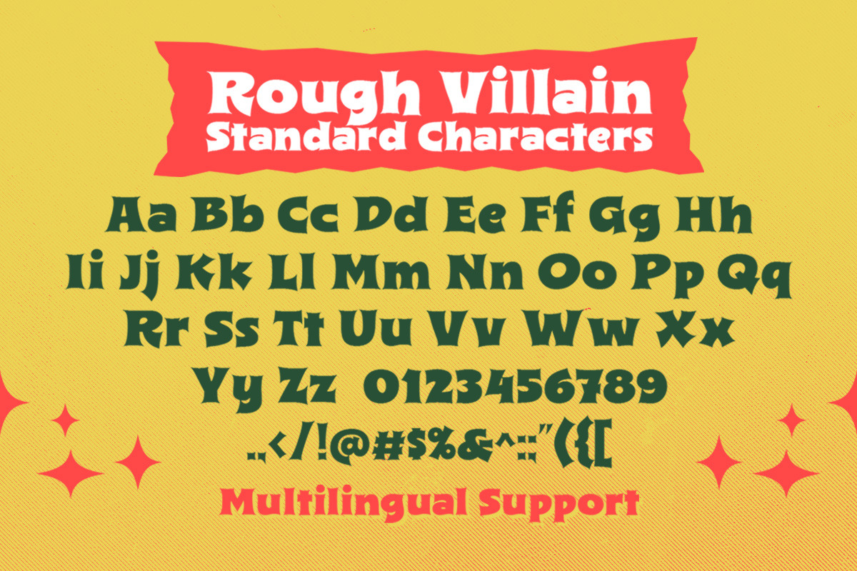 Rough Villain - Display Font, a Font by Letterhend Studio (Photo 5 of 9)