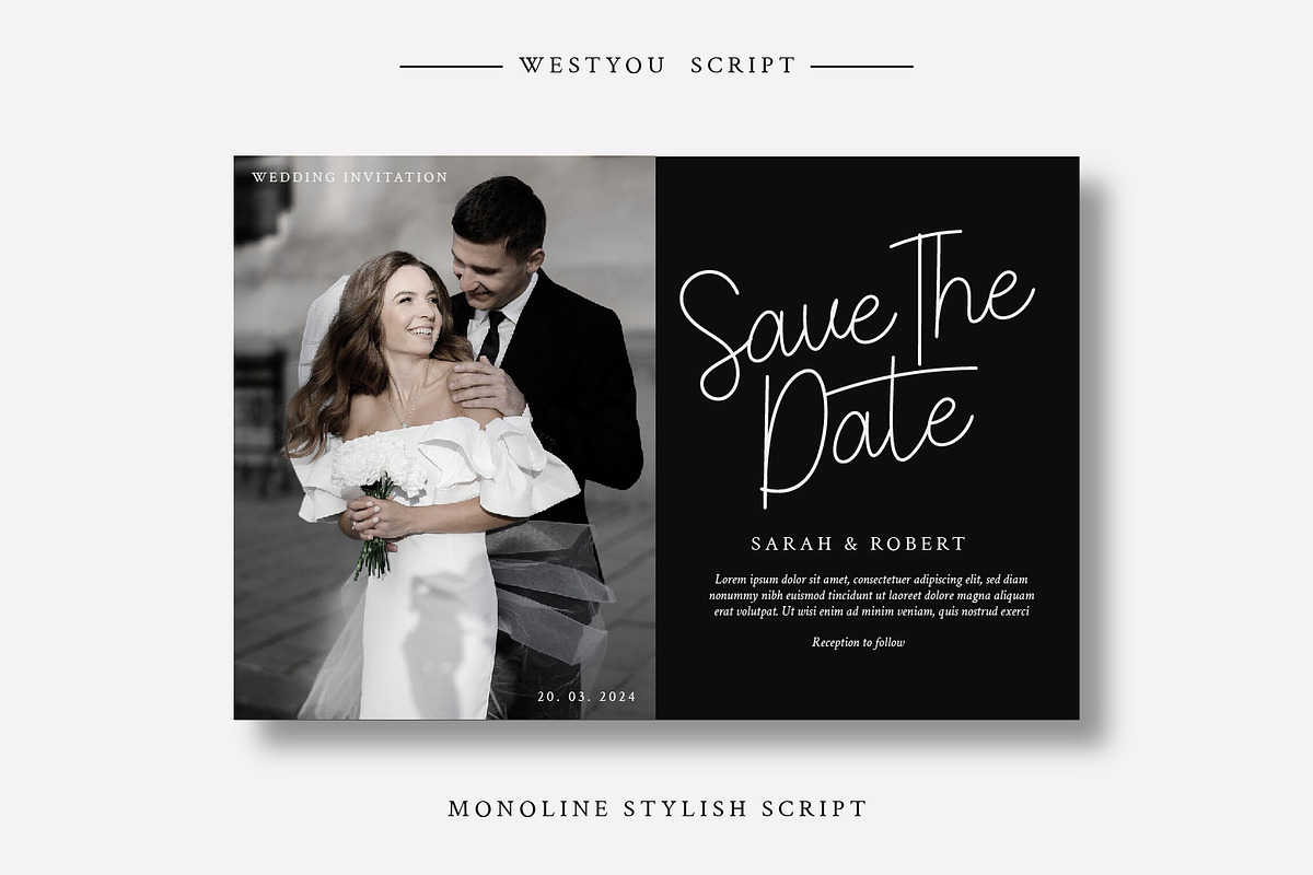 Westyou - Script Monoline, a Font by Hasbi Creative (Photo 6 of 11)