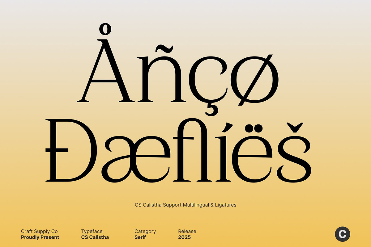 CS Calistha – Elegant Serif Font, a Serif Font by Craft Supply Co. (Photo 7 of 8)